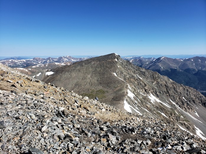 View of Torreys from Grays Peak