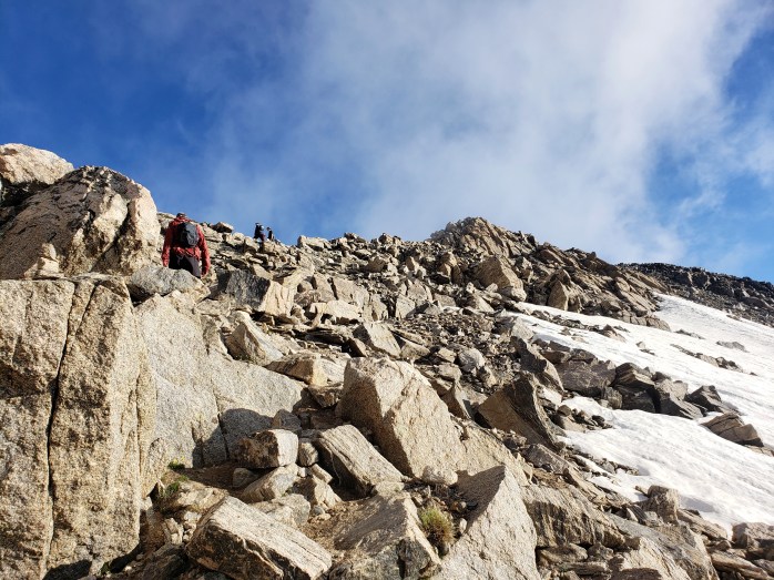 Homestretch to the summit Mount Massive