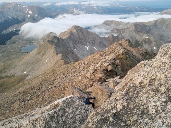 Final push up Mt Harvard