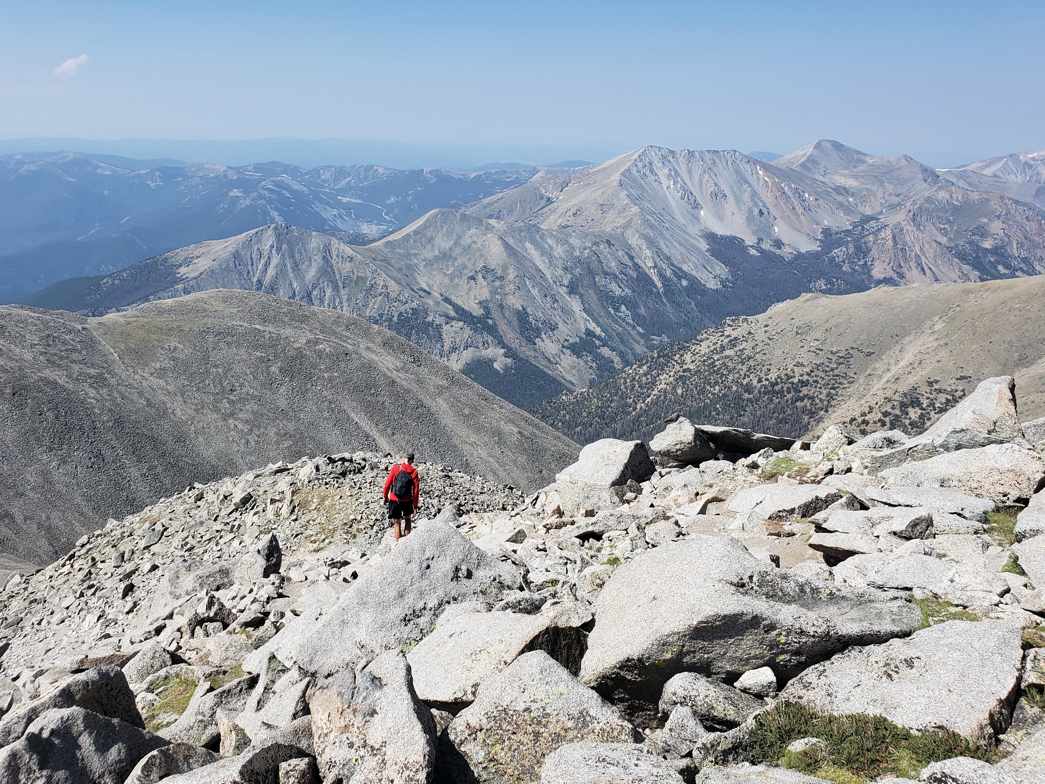 Descending Mt Antero
