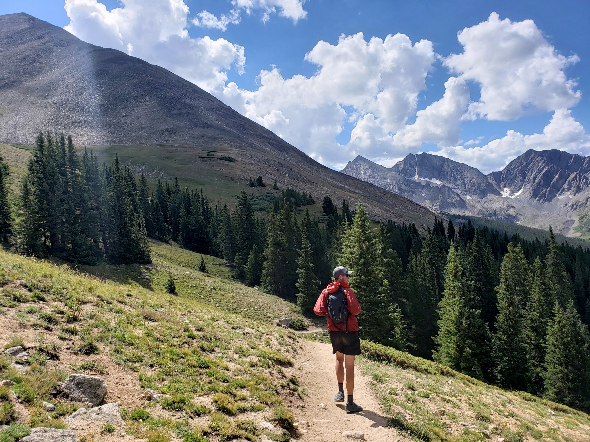 Huron Peak left, the Three Apostles right